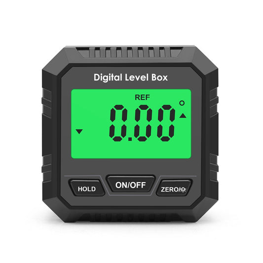 Digital Magnetic Angle Meter with LCD Backlight for Incline Measurement and Slope Conversion (Excludes Spirit Bubble)