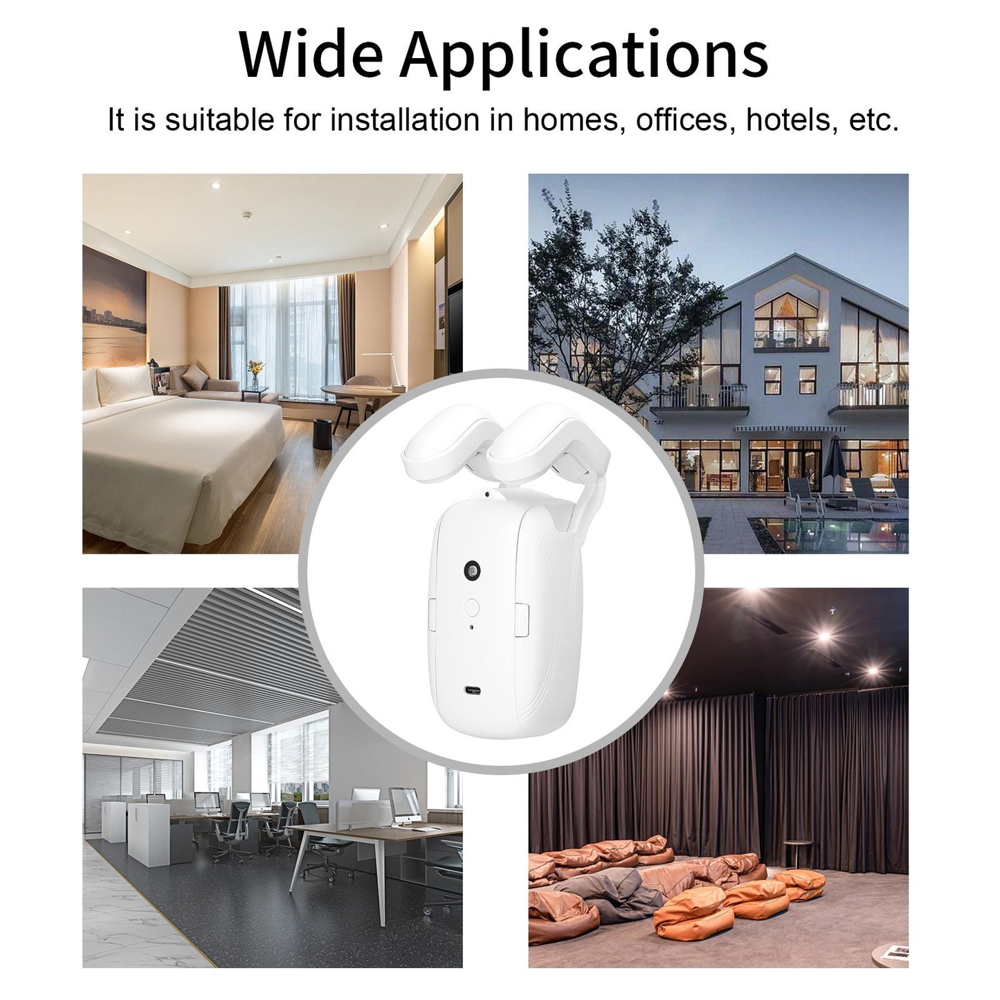 Smart Curtain Opener Set: 2PCS Tuya BT Motor, APP Remote, Alexa & Google Home Compatible