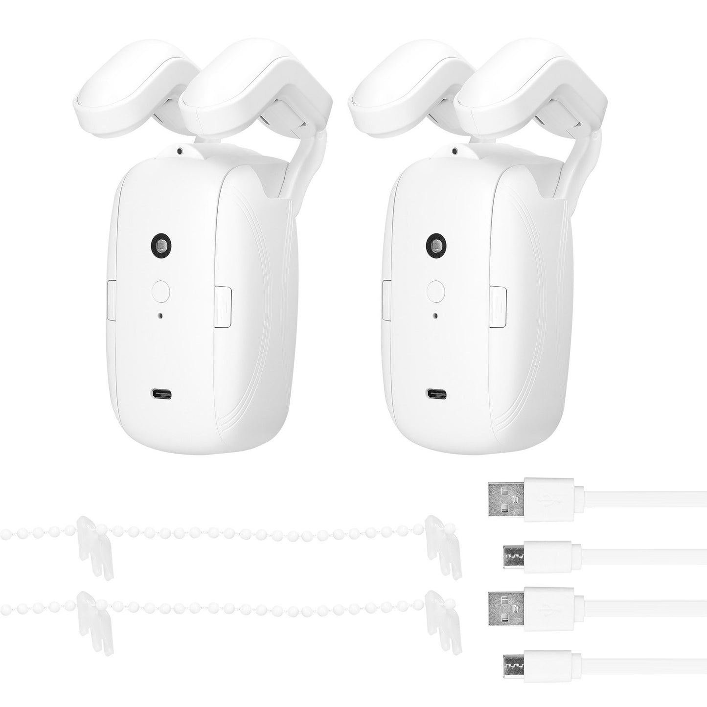 Smart Curtain Opener Set: 2PCS Tuya BT Motor, APP Remote, Alexa & Google Home Compatible