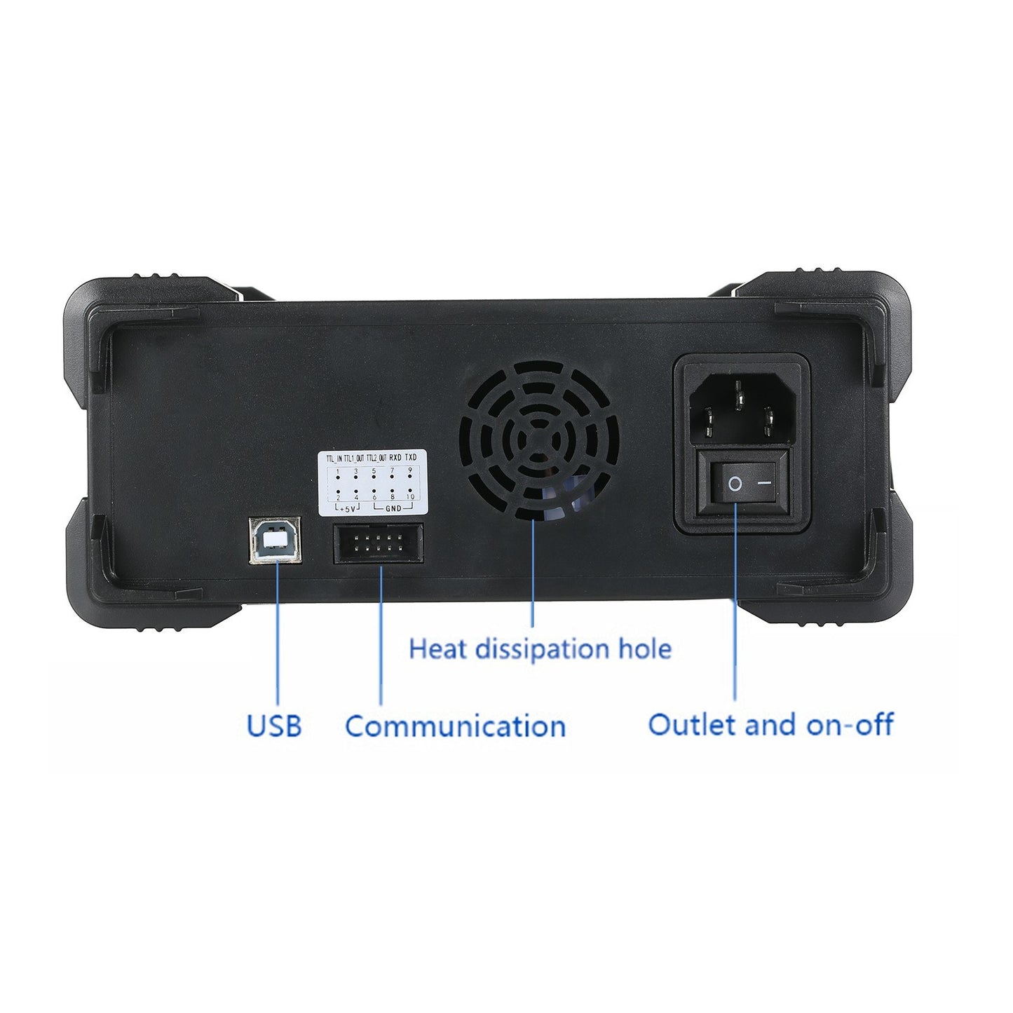 20MHz Dual-Channel Arbitrary Waveform Generator, 200MSa/s, 8k Storage, 2.4 TFT LCD