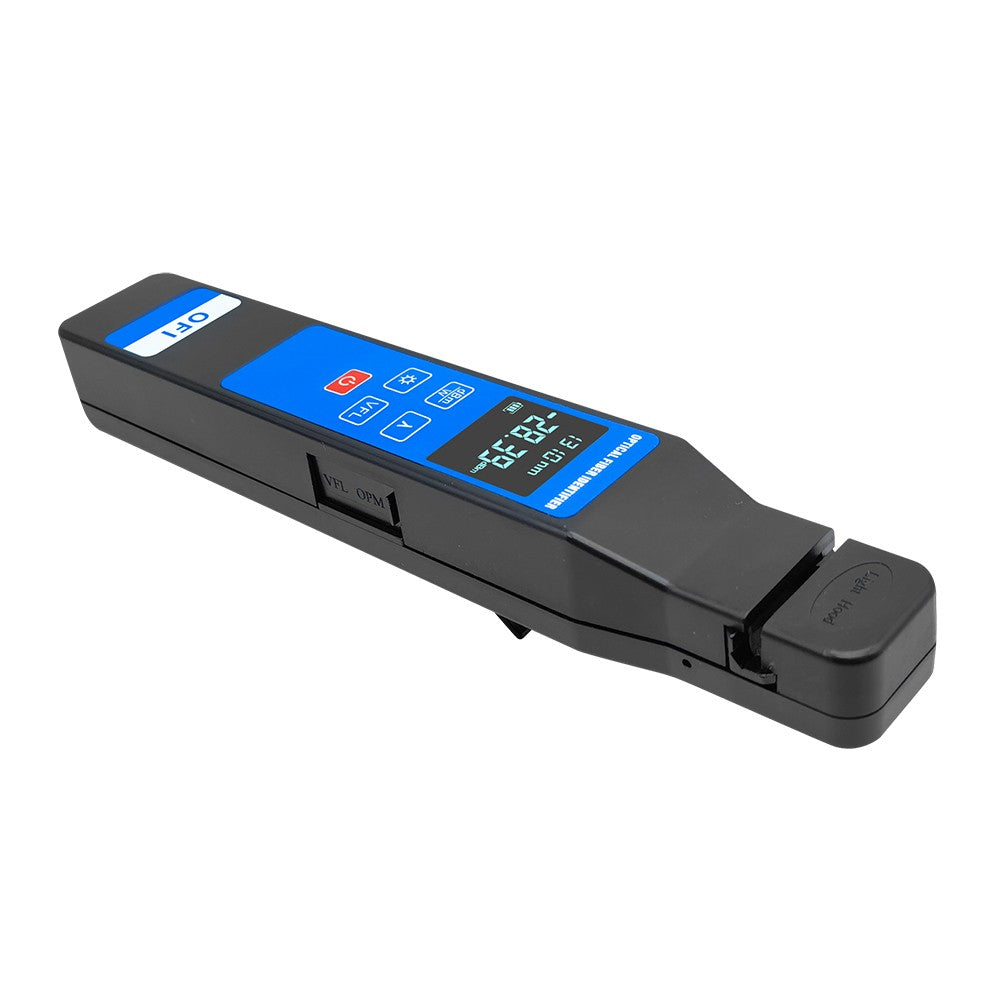 4-in-1 Fiber Optic Identifier with LCD Display & 10mW Visual Fault Locator for 0.25-3.0mm Fibers