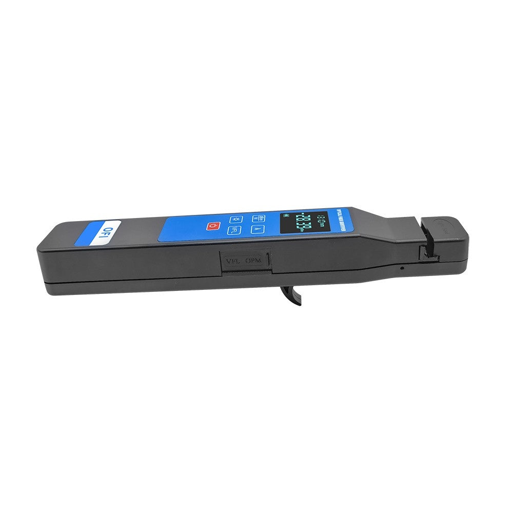4-in-1 Fiber Optic Identifier with LCD Display & 10mW Visual Fault Locator for 0.25-3.0mm Fibers