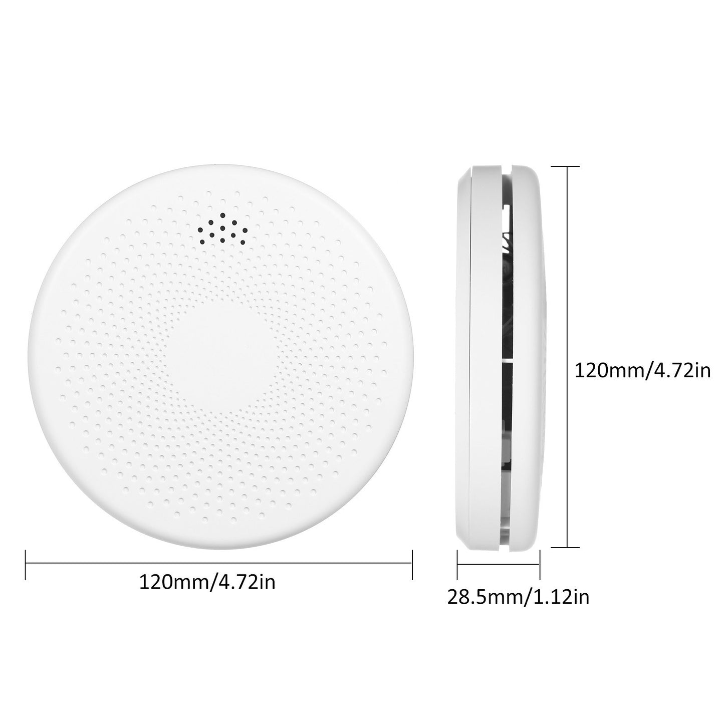 2-in-1 Smart Smoke & CO Alarm Sensor with WiFi for Home & Commercial Use