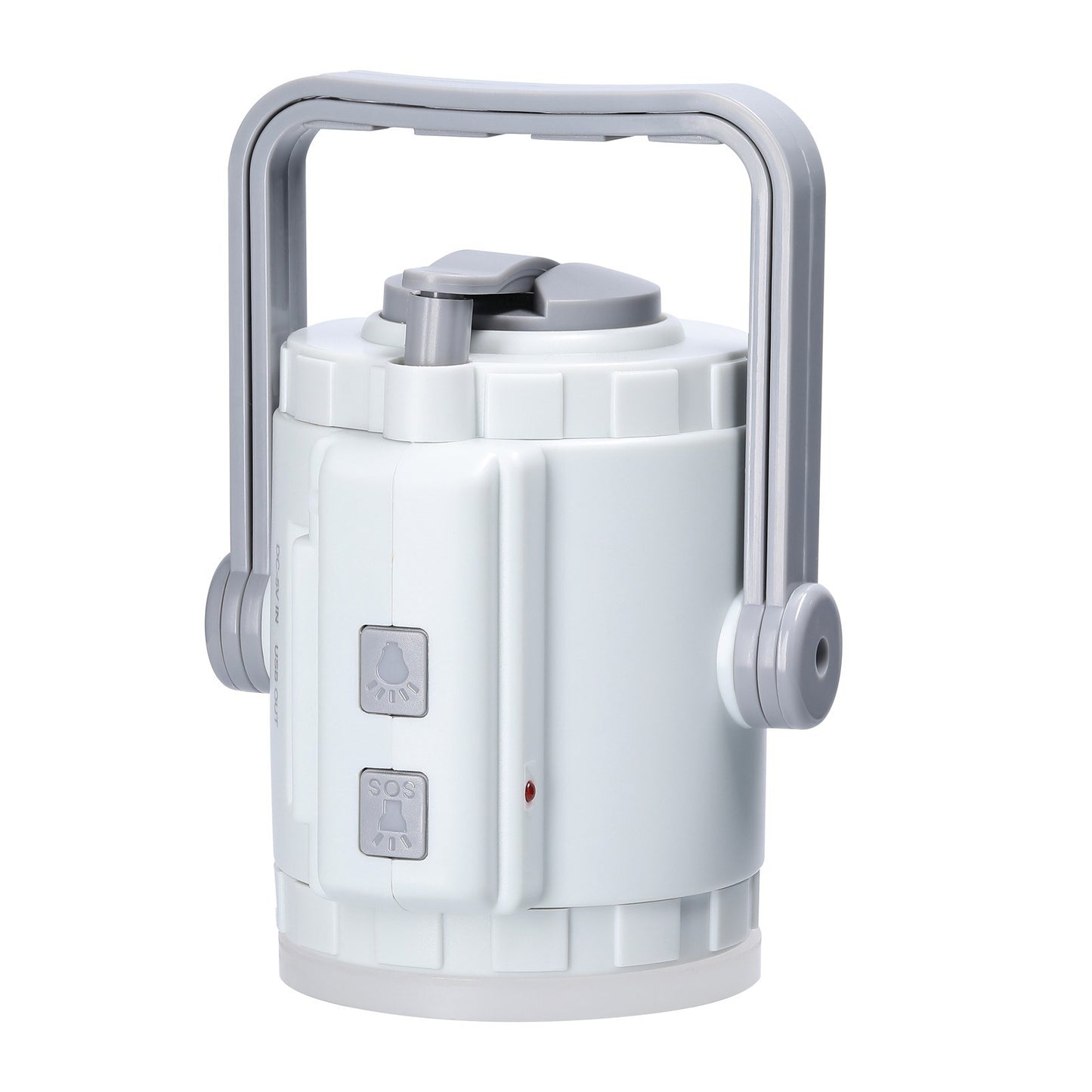 3-in-1 Portable Camping Lamp: Hand Crank Tent Light, Searchlight, SOS Flashlight with Adjustable Three-Color Temperatures