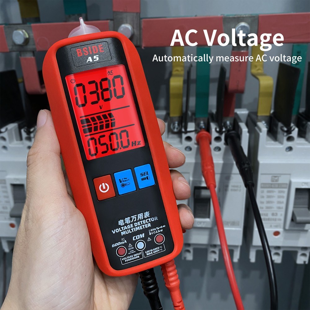 Professional Digital Multimeter - Voltage, Current, Resistance, Frequency, Diode, Temperature, Capacitance Measurement Tester with Backlit Display