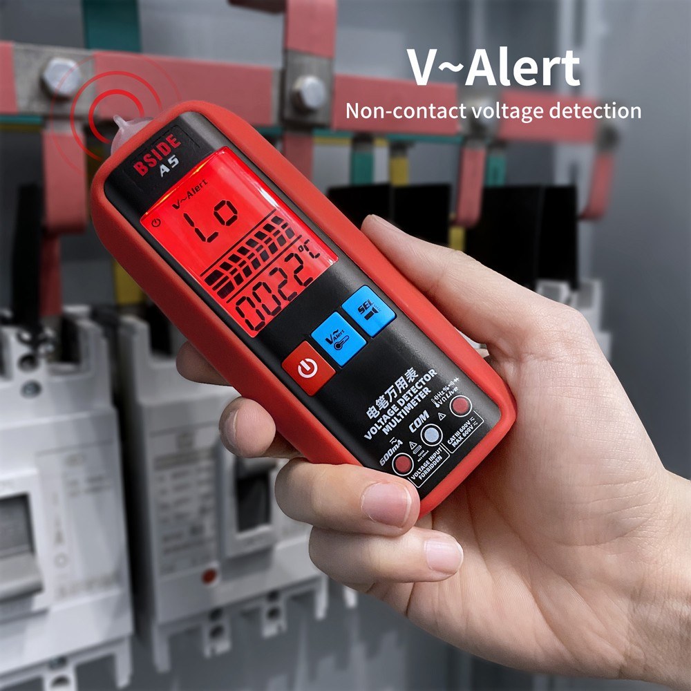 Professional Digital Multimeter - Voltage, Current, Resistance, Frequency, Diode, Temperature, Capacitance Measurement Tester with Backlit Display