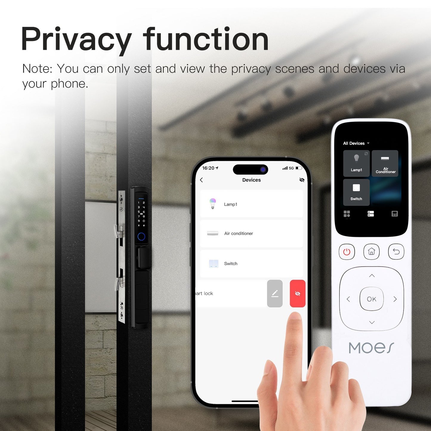Tuya WiFi Smart Touchscreen Control Panel with IR Remote, MOES App Compatible