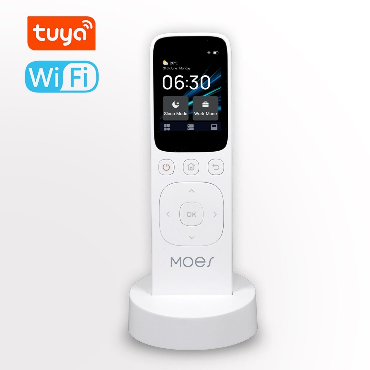 Tuya WiFi Smart Touchscreen Control Panel with IR Remote, MOES App Compatible