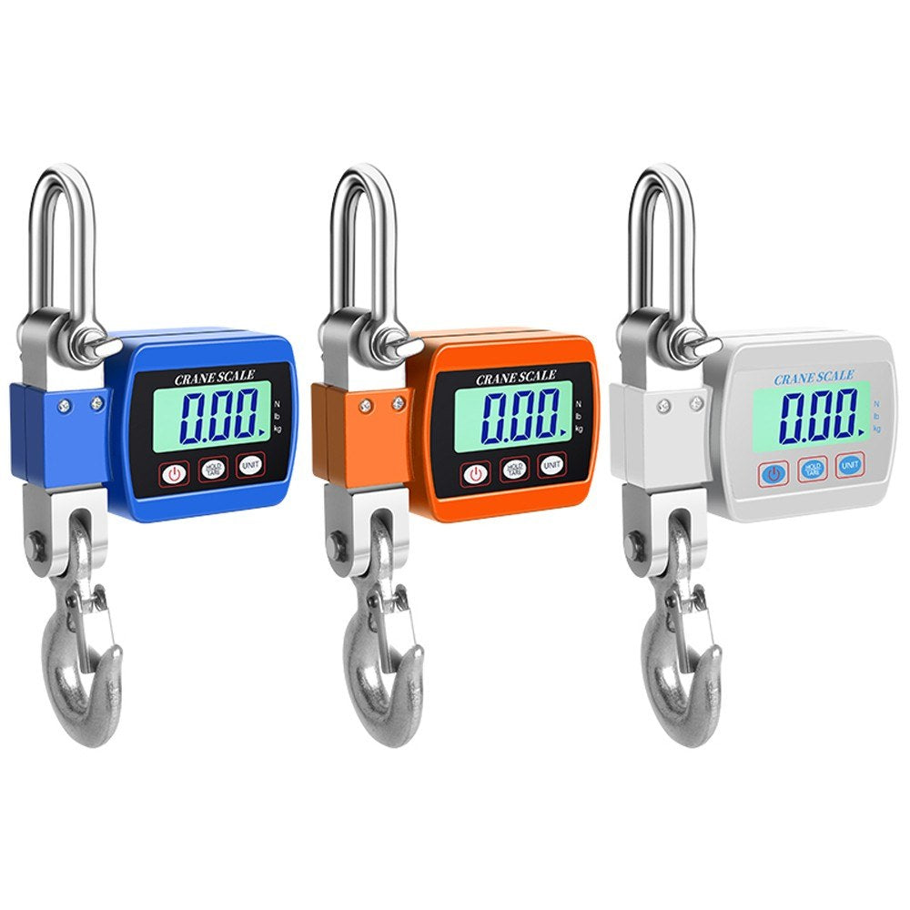 Portable Industrial Electronic Crane Scale 0.05-500kg with LCD Display & Unit Change Function