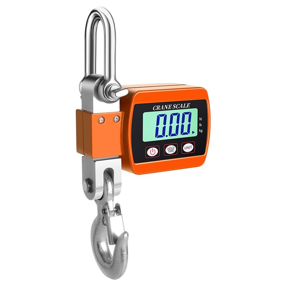 Portable Industrial Electronic Crane Scale 0.05-500kg with LCD Display & Unit Change Function