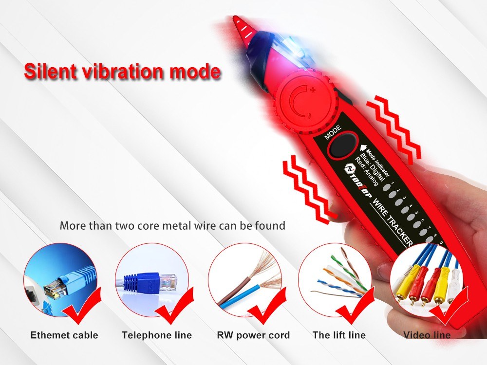 ET624 Portable 2-in-1 Network Cable Finder & Multimeter with LCD Display