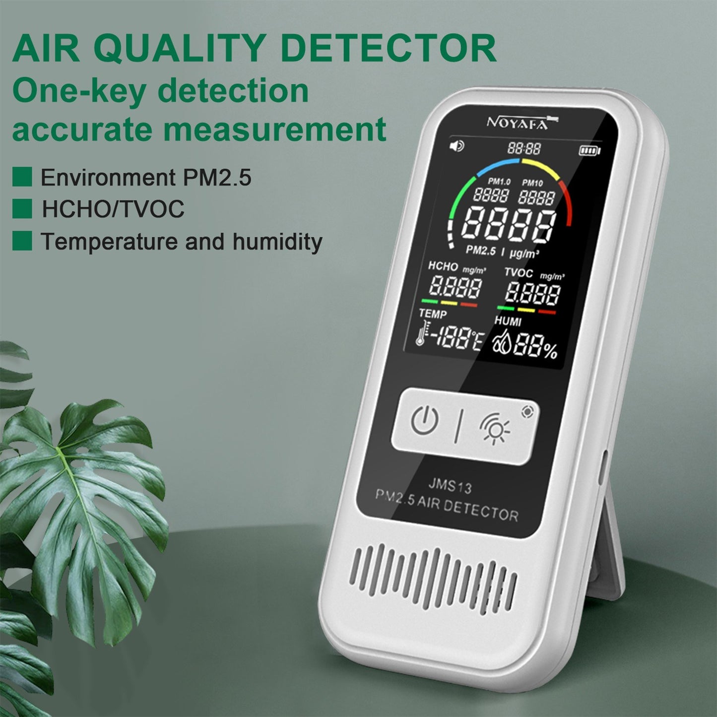 NOYAFA JMS13 PM2.5 Air Quality Detector | LCD Digital TVOC/Formaldehyde Tester