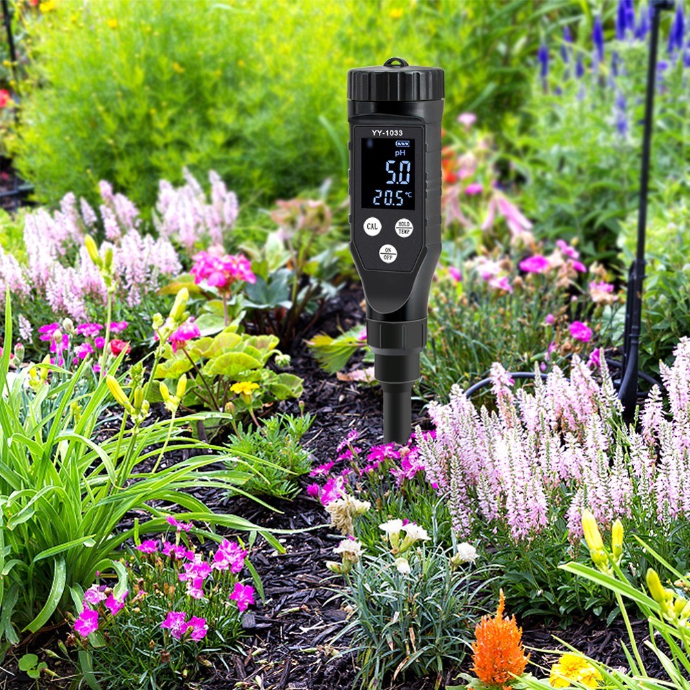 LCD Digital 2-in-1 Soil PH & Temperature Tester for Garden Plants
