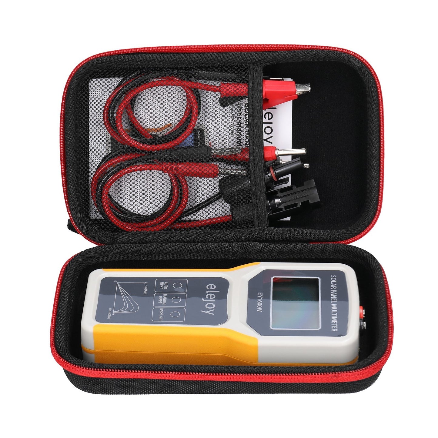 Solar Panel Tester 1600W MPPT Photovoltaic Multimeter - Voltage, Current & Power Meter with LCD Backlight