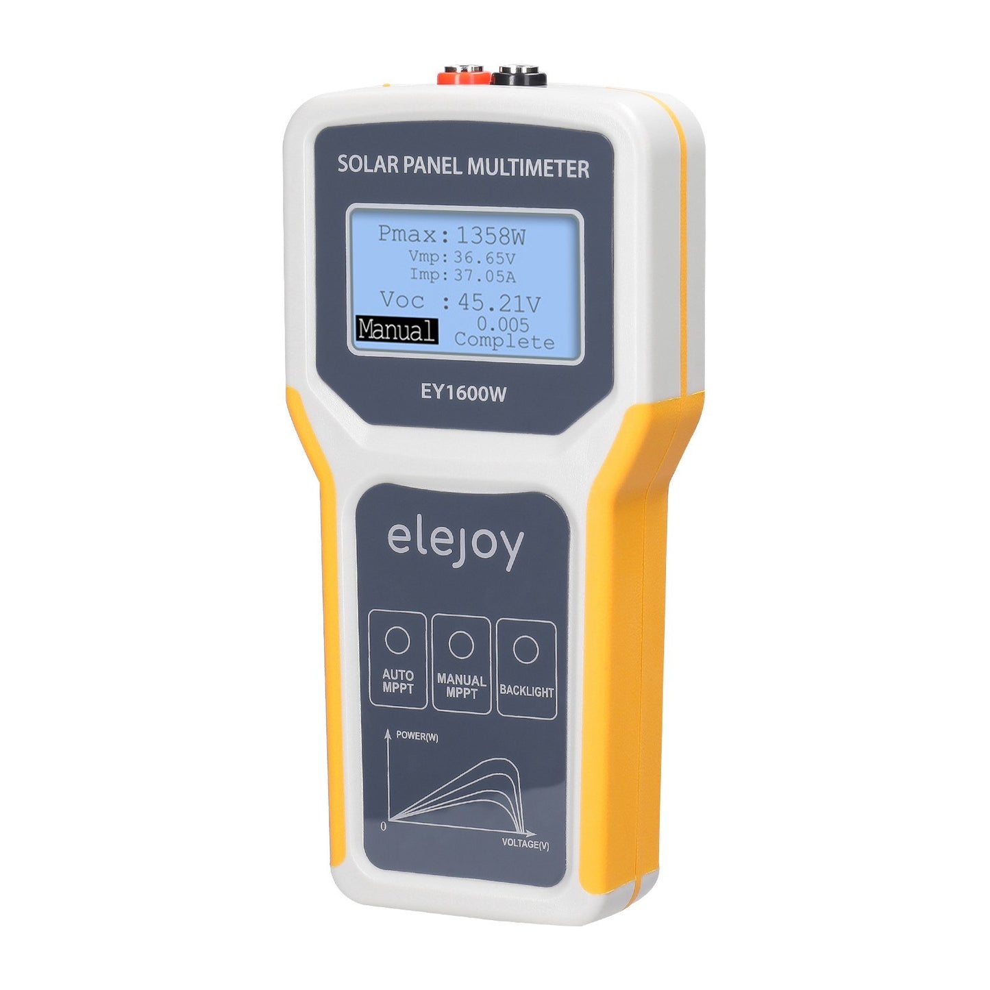Solar Panel Tester 1600W MPPT Photovoltaic Multimeter - Voltage, Current & Power Meter with LCD Backlight