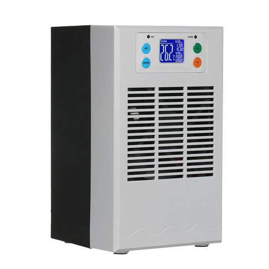 Small Fish Tank Heater & Chiller - 100W 30L Aquarium Cooler with LCD Display | Quiet Digital Cooling & Heating System for Aquaculture