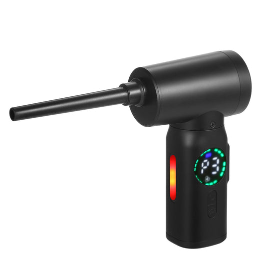 Digital Screen Electric Air Duster - 100W, 7500mAh Brush Motor Cleaner for Computers & Cars