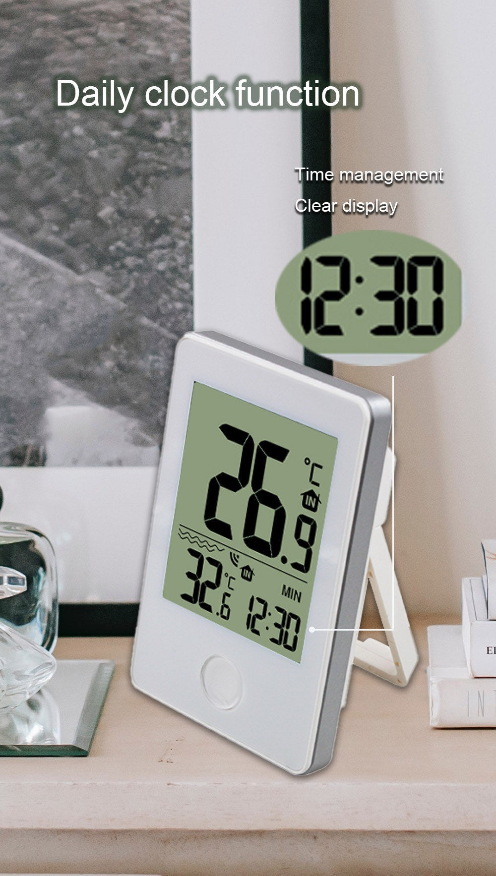 Floating Digital Pool & Aquarium Thermometer for Pools, Bathrooms, and Sinks