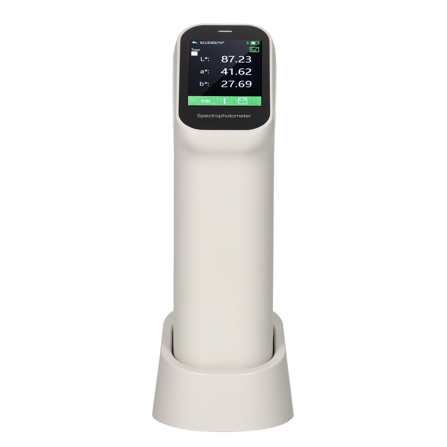 Handheld Rechargeable Colorimeter & Spectrophotometer with Auto Calibration, 6mm & 11mm Aperture, IPS Touchscreen