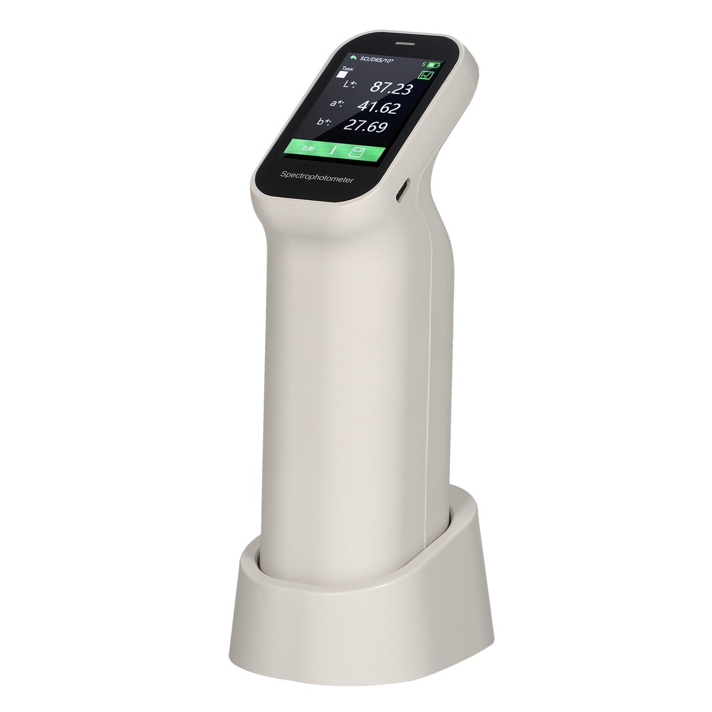 Handheld Rechargeable Colorimeter & Spectrophotometer with Auto Calibration, 6mm & 11mm Aperture, IPS Touchscreen