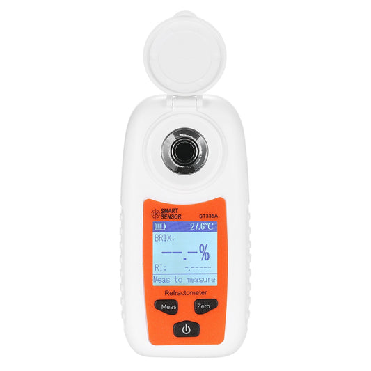 Portable SMART SENSOR ST335A Digital Honey Refractometer with ATC, LCD Display, 0-35% Brix Scale, Sugar Concentration Tester