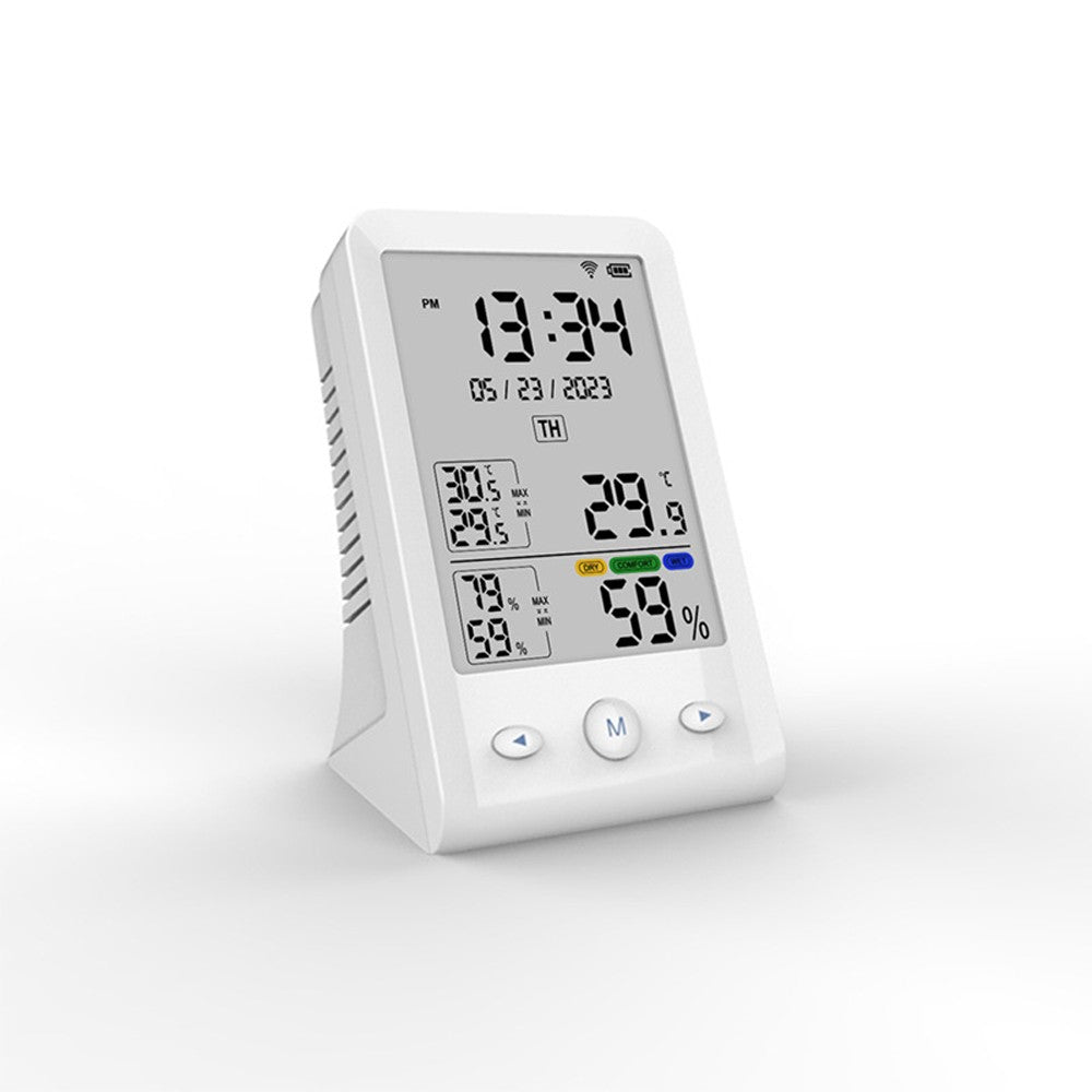 Tuya WiFi USB Rechargeable Temperature & Humidity Monitor for Home, Office, Baby Room Hygrothermograph