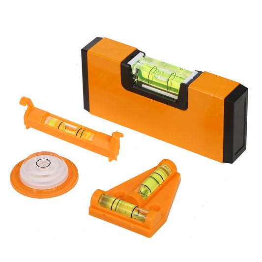4-in-1 Mini Level Tool Set – Magnetic & Portable Bubble Levels for Woodworking, RV, Tripods, Cameras