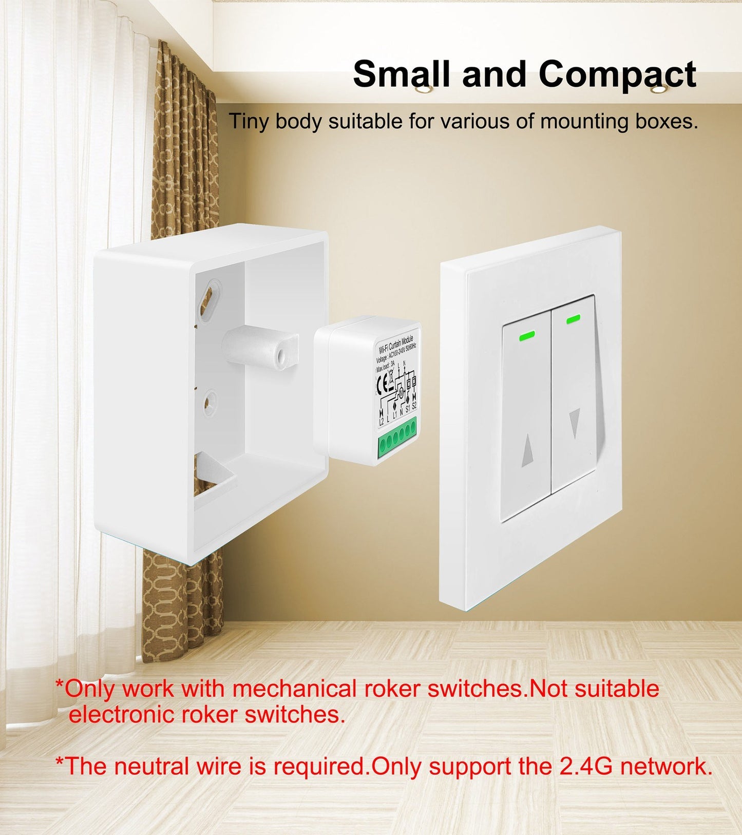 Zigbee 3.0 Mini WiFi Smart Relay Switch, 1-Way DIY Light Module, Smart Life App & Alexa/Google Home Compatible (2CH)