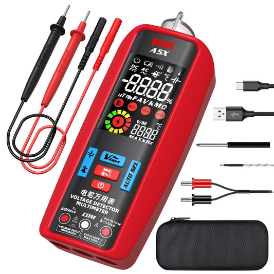 Professional Digital Multimeter: Voltage, Current, Resistance, Frequency, Capacitance, Diode, Temperature Tester