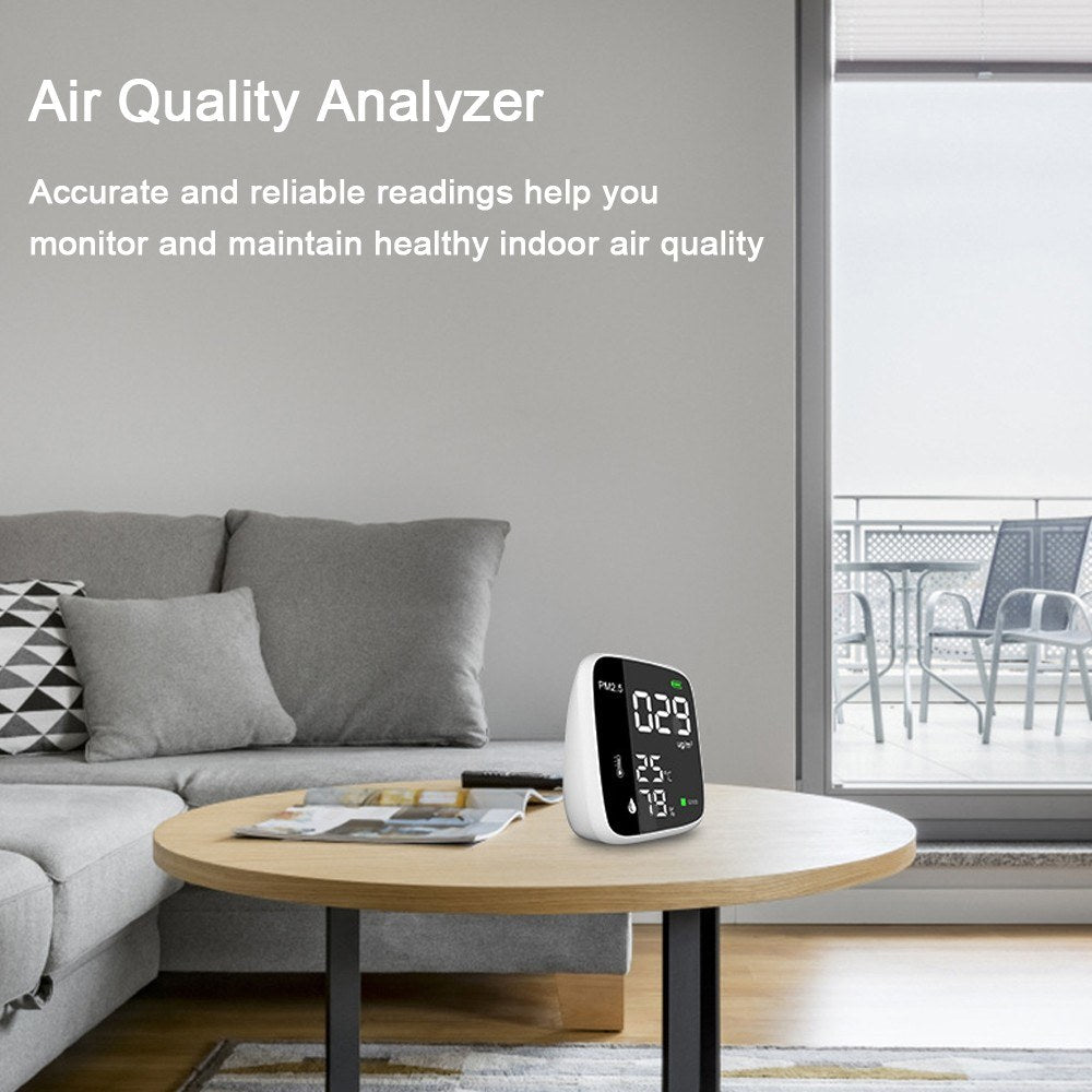 Rechargeable USB PM2.5 Detector: Multifunctional Thermohygrometer & Indoor Air Quality Monitor