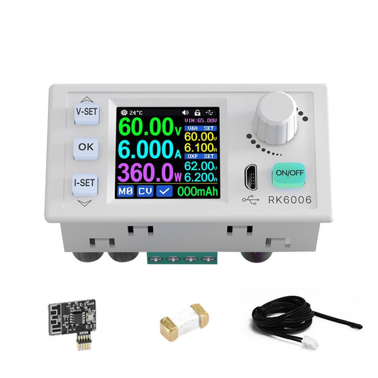 Regulated DC Power Supply with Adjustable Brightness & Firmware Upgrade, 1.54 LCD