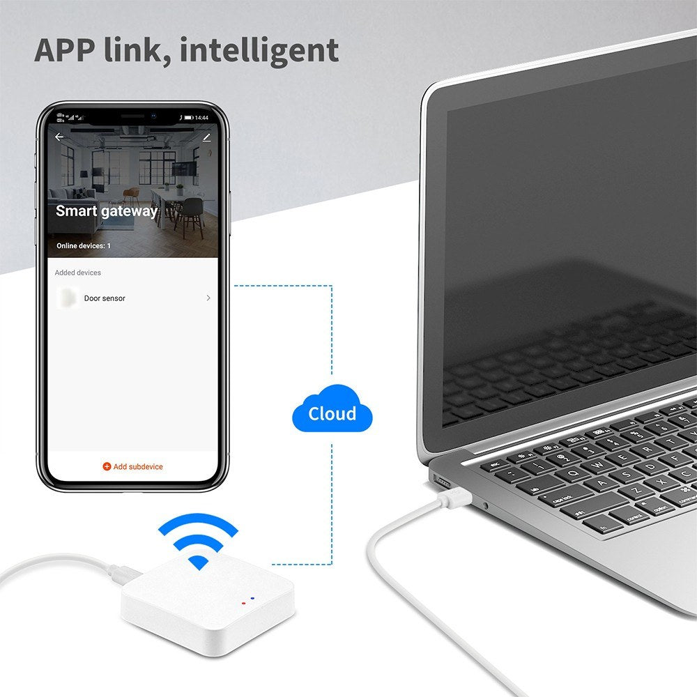 Zigbee 3.0 Smart Gateway Hub - Wireless Remote Controller with App Control for Zigbee Smart Devices