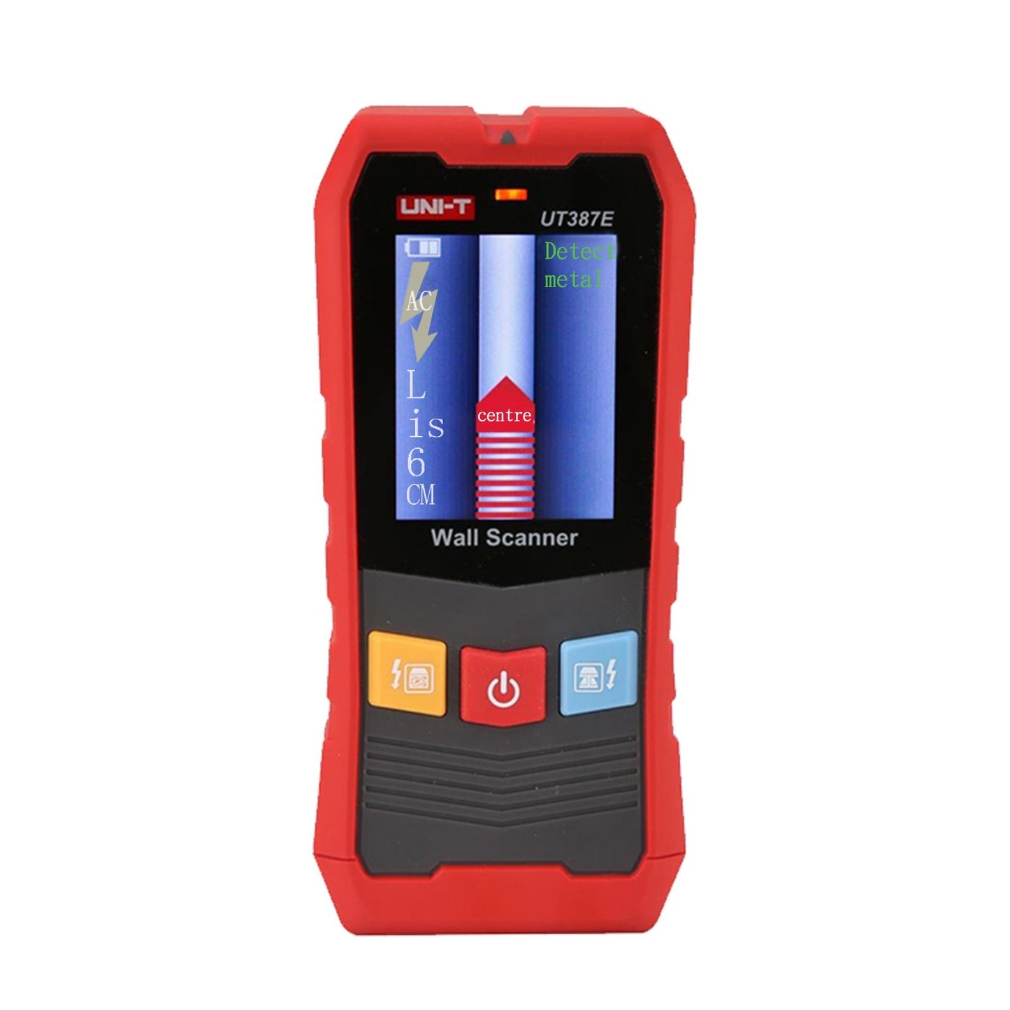 UNI-T UT387LM Metal Detector with Wall and Ranging Functions for Steel Wire and Water Pipe Detection