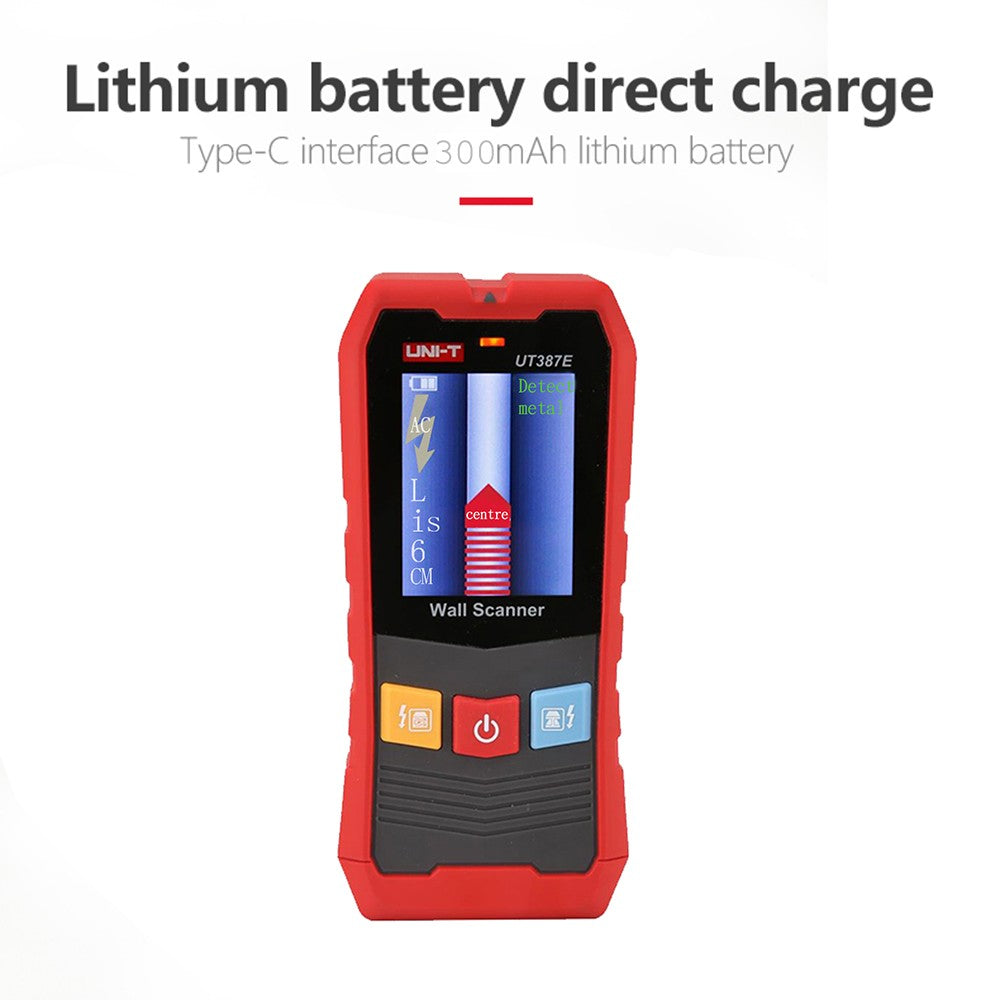 UNI-T UT387LM Metal Detector with Wall and Ranging Functions for Steel Wire and Water Pipe Detection