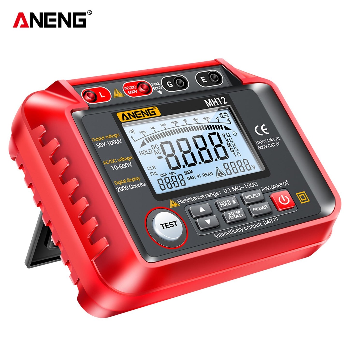 ANENG MH12 High Precision Digital Insulation Resistance and Voltage Meter