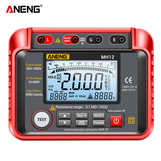 ANENG MH12 High Precision Digital Insulation Resistance and Voltage Meter