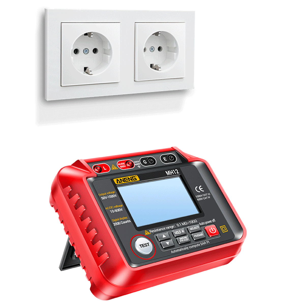 ANENG MH12 High Precision Digital Insulation Resistance and Voltage Meter