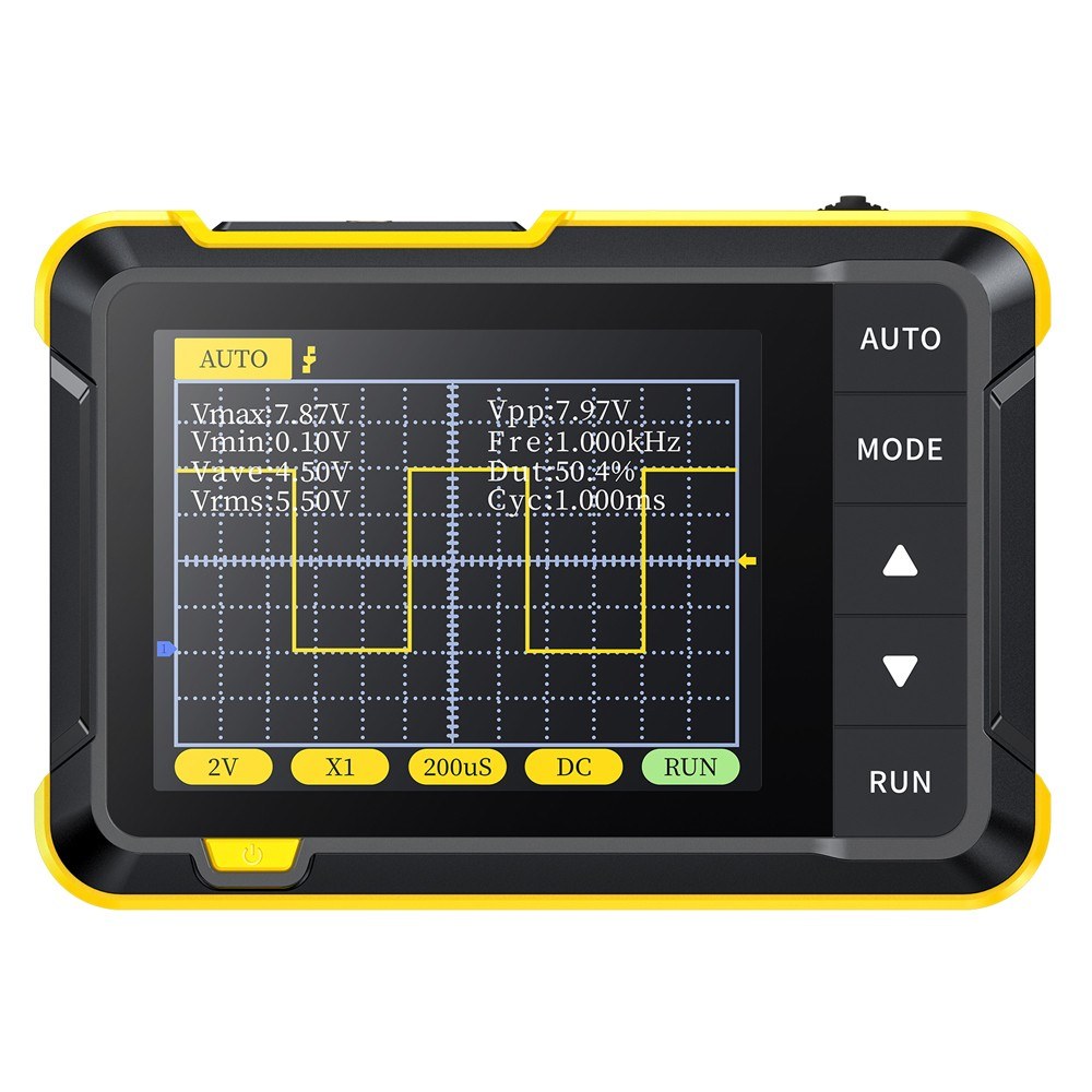 FNIRSI Portable Handheld Digital Oscilloscope: 400V, 200KHz, 2.5MS/s, 2.8 Screen, Multifunctional Instrument (Standard)