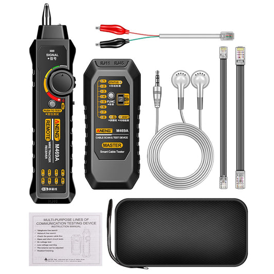 ANENG M469A Multifunctional Network Cable Finder with Anti-Interference Testing and Break Point Detection