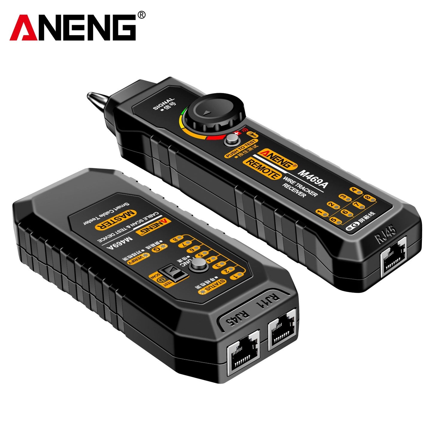 ANENG M469A Multifunctional Network Cable Finder with Anti-Interference Testing and Break Point Detection