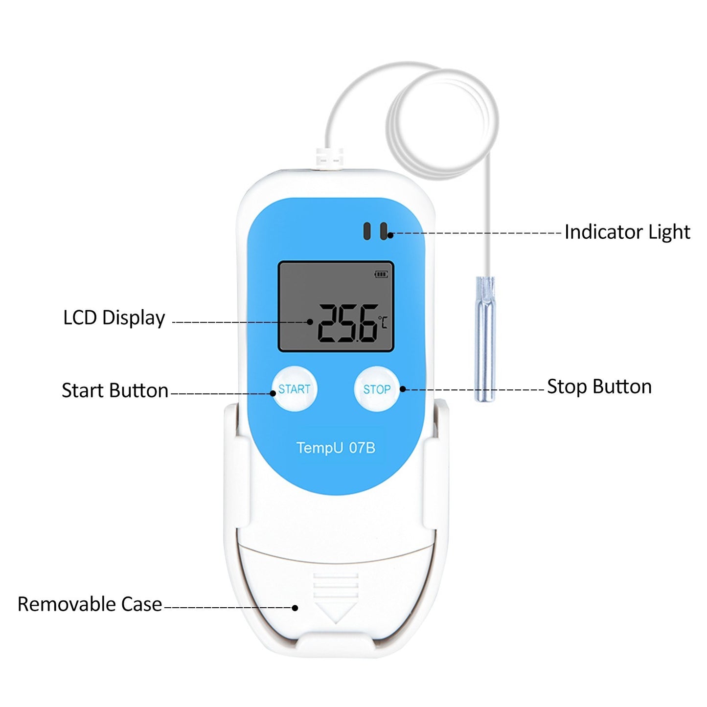 TZ-TempU7B Reusable Temperature & Humidity PDF Data Logger