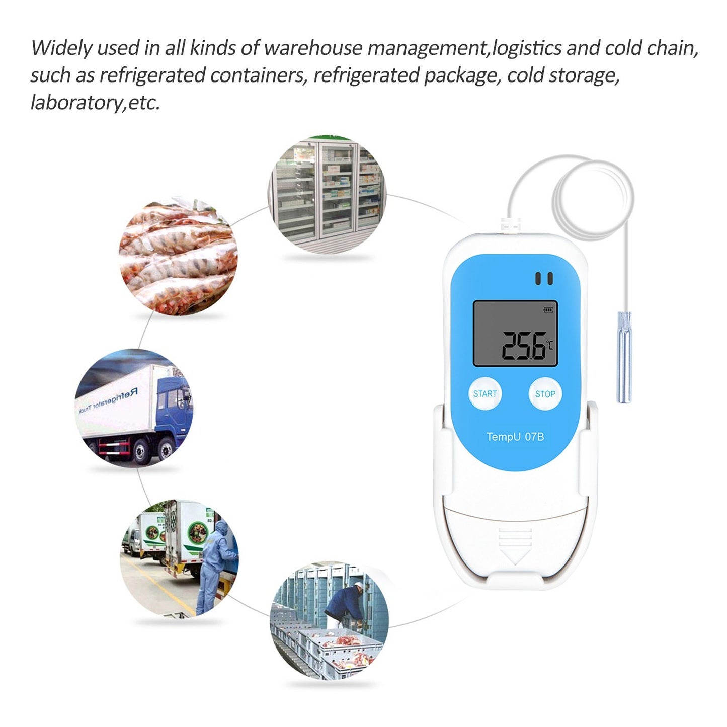 TZ-TempU7B Reusable Temperature & Humidity PDF Data Logger