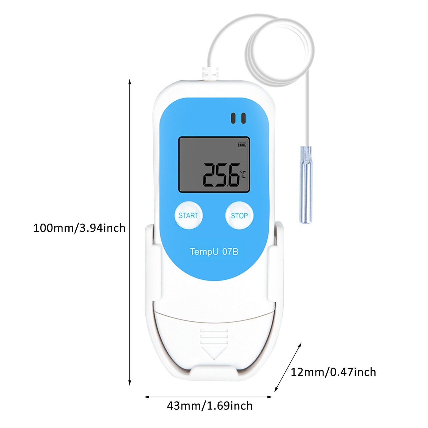 TZ-TempU7B Reusable Temperature & Humidity PDF Data Logger