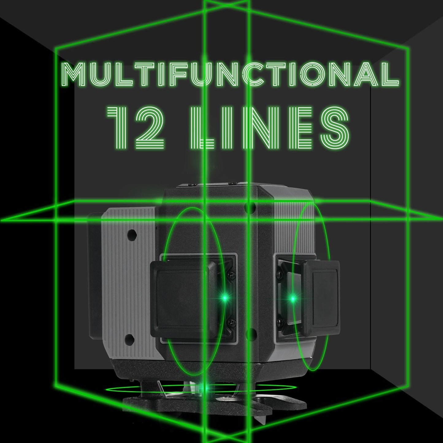 4D Green Laser Level 16 Lines 4x360° for Construction with Remote Control