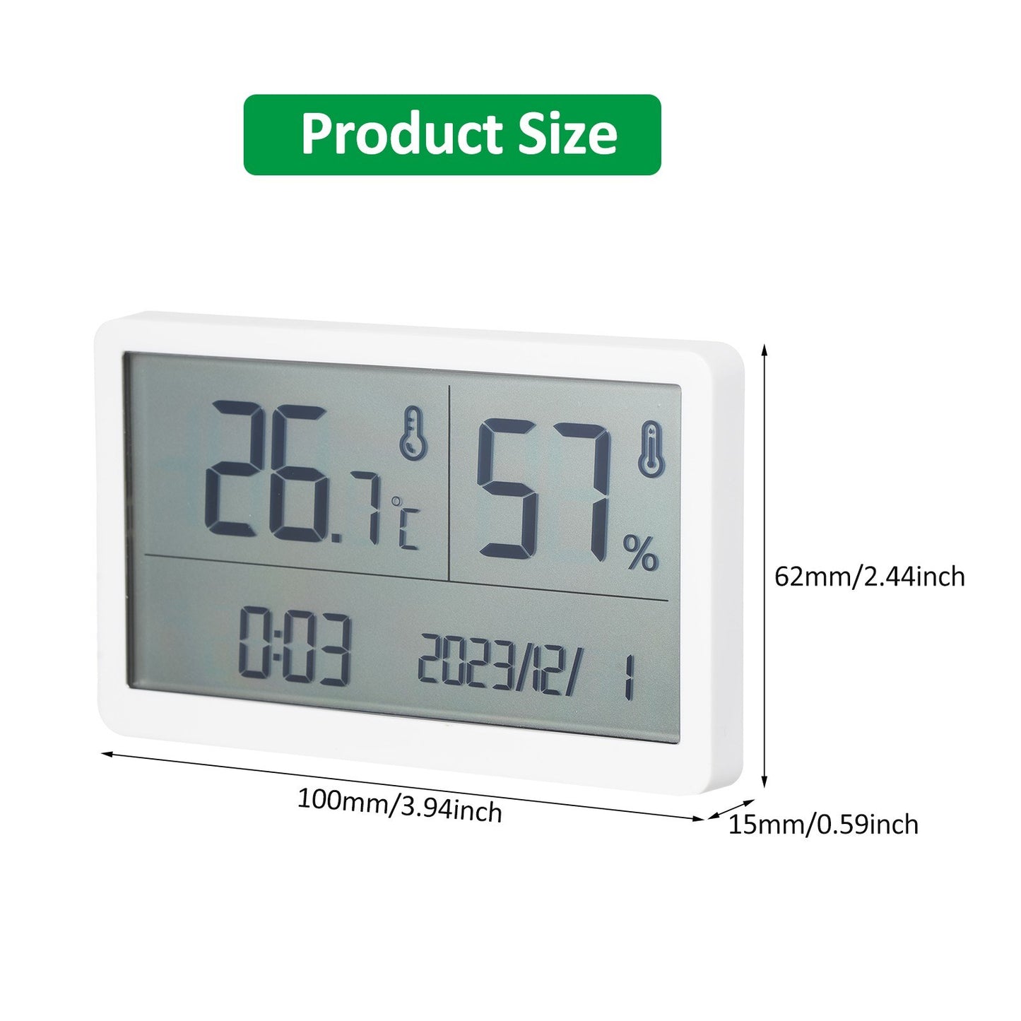 High-Precision Digital Thermometer & Hygrometer for Indoor Use - GM1372