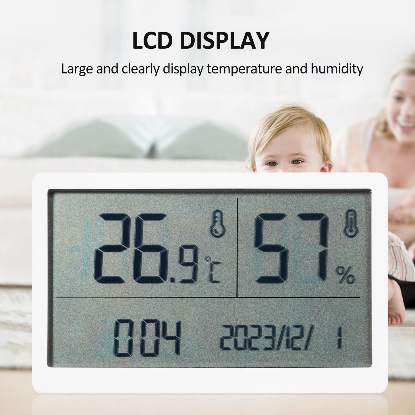 High-Precision Digital Thermometer & Hygrometer for Indoor Use - GM1372