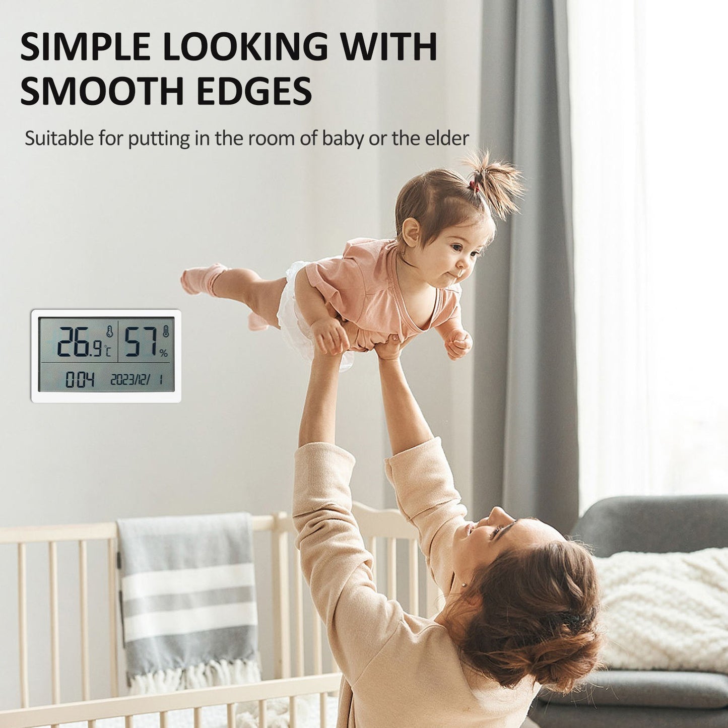 High-Precision Digital Thermometer & Hygrometer for Indoor Use - GM1372
