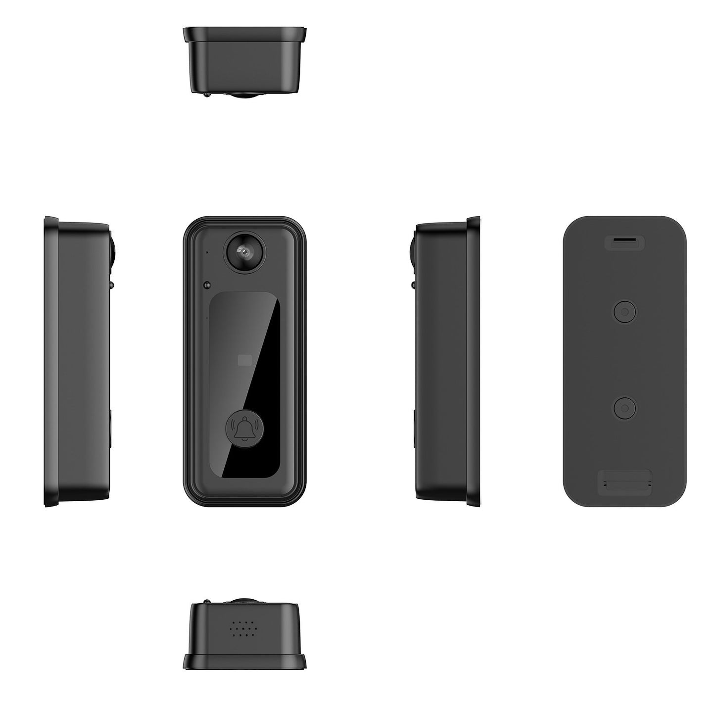 Smart WiFi Video Doorbell Set with Mobile Remote Intercom & HD Wide-Angle View