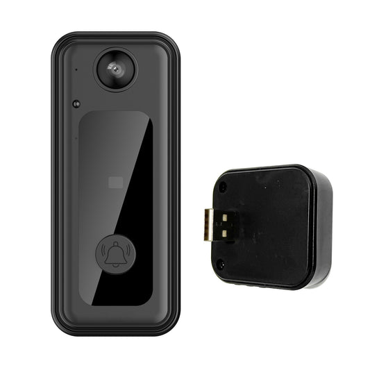Smart WiFi Video Doorbell Set with Mobile Remote Intercom & HD Wide-Angle View