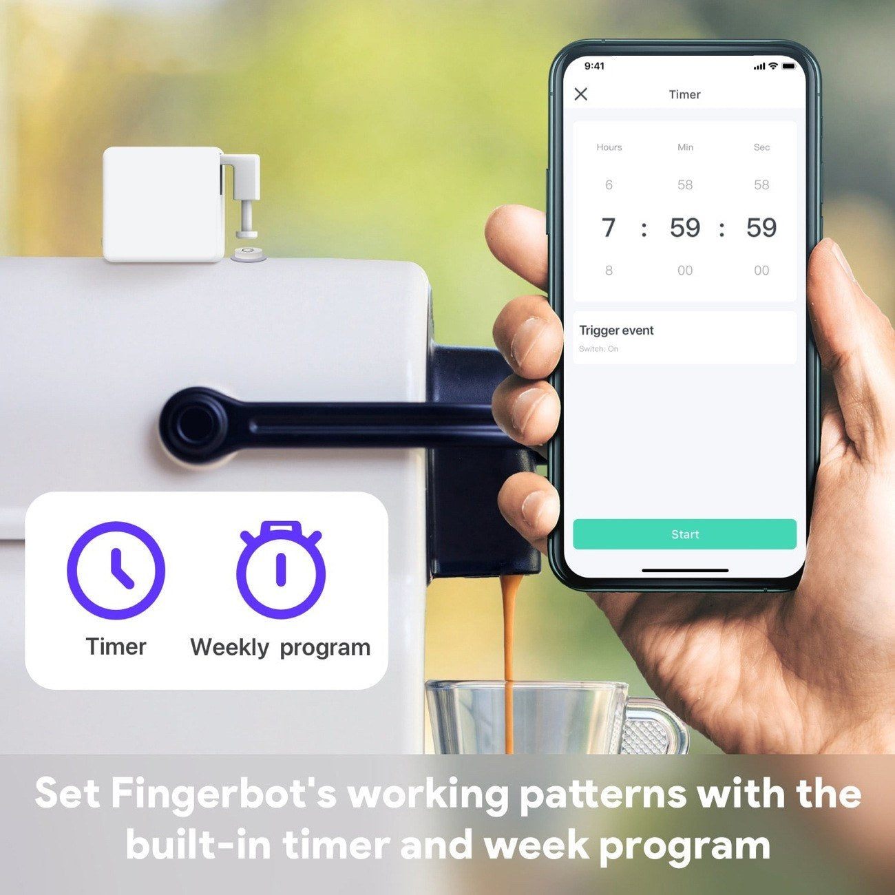 Smart Fingerbot Remote Control Switch for Alexa & Google Home